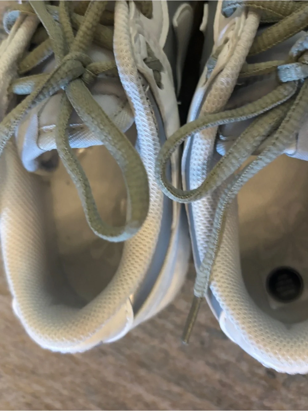 Nike White Sneaker Inner Label Detail